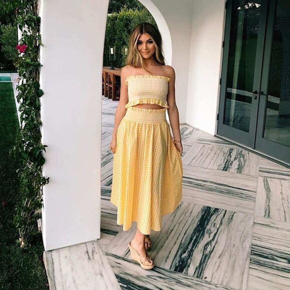 ZARA TWO PIECE GINGHAM SET IN BLUE!!!!